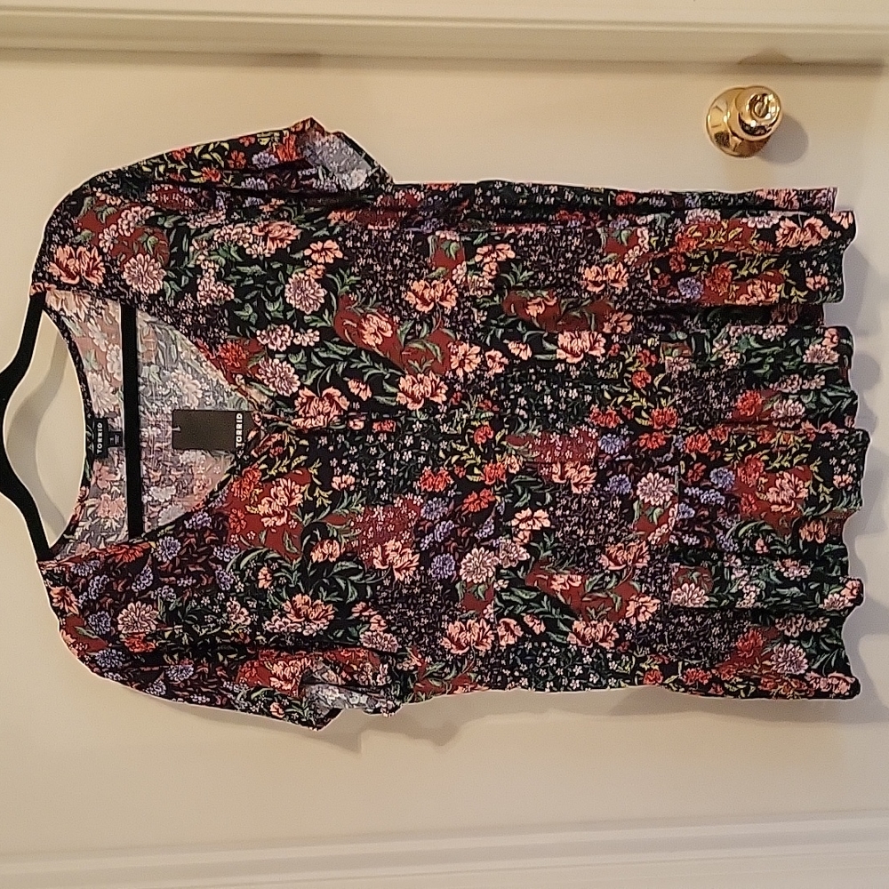 Torrid Floral Babydoll Tunic Top